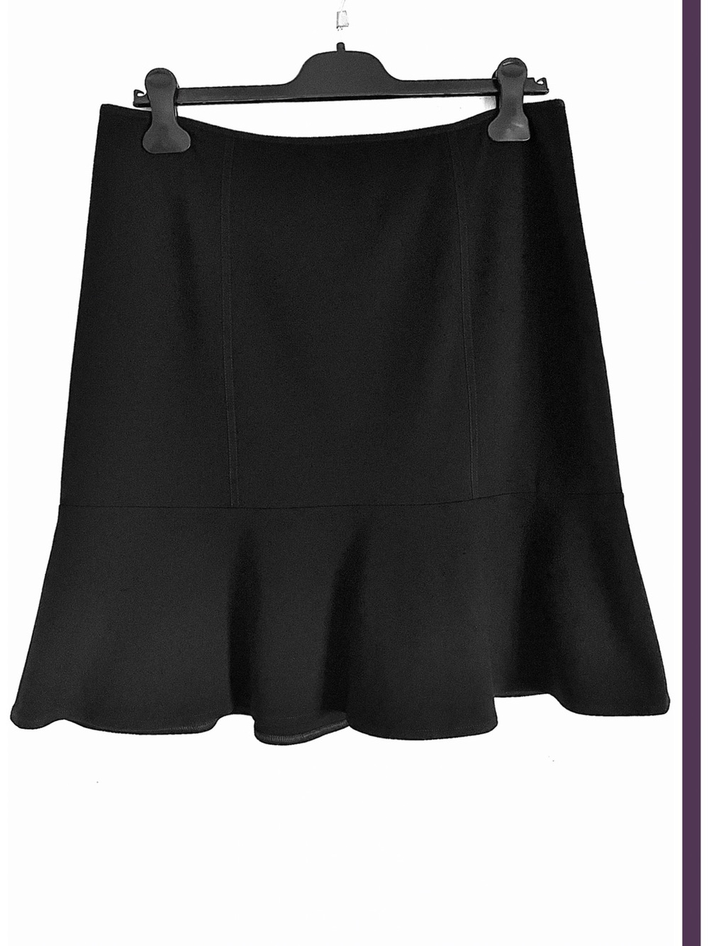 White House Black Market Flirty Ponte Peplum Skirt Size 12 EUC Workwear Capsule